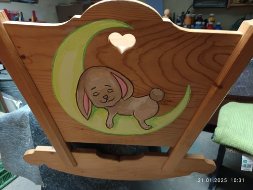 Babywiege aus kiefernholz - aus,